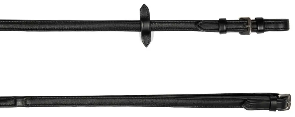 Hans Melzer Zügel Softtouch schwarz/silber, Cob = Vollblut Mega-Angebot