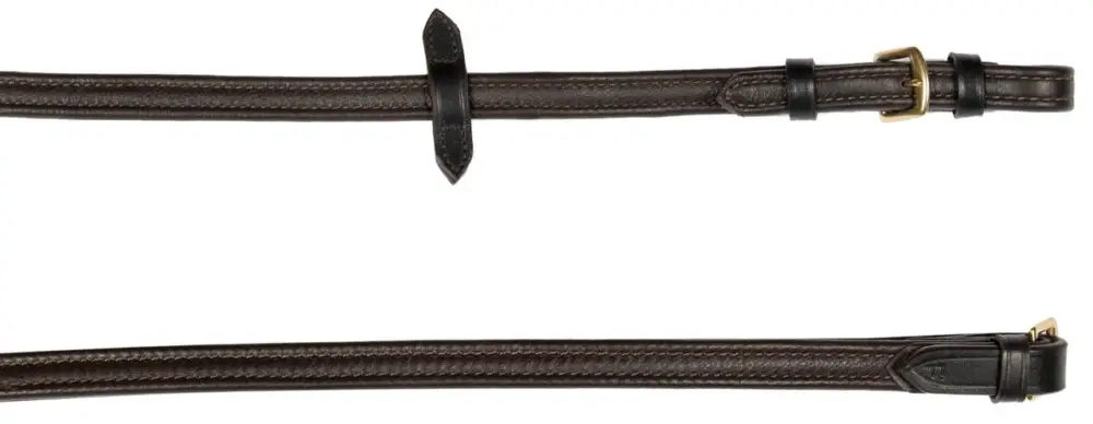 Top-Preis Hans Melzer Zügel Softtouch braun/messing, Full = Warmblut