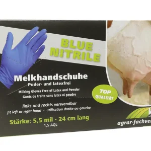 Sale WAHL-Hausmarke Melkhandschuh BLUE-NITRILE 5,5 mil S