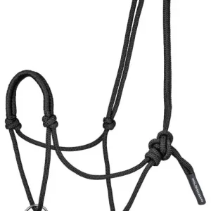 Neue Kollektion Waldhausen Knotenhalfter mit beweglichem Ring schwarz, VB