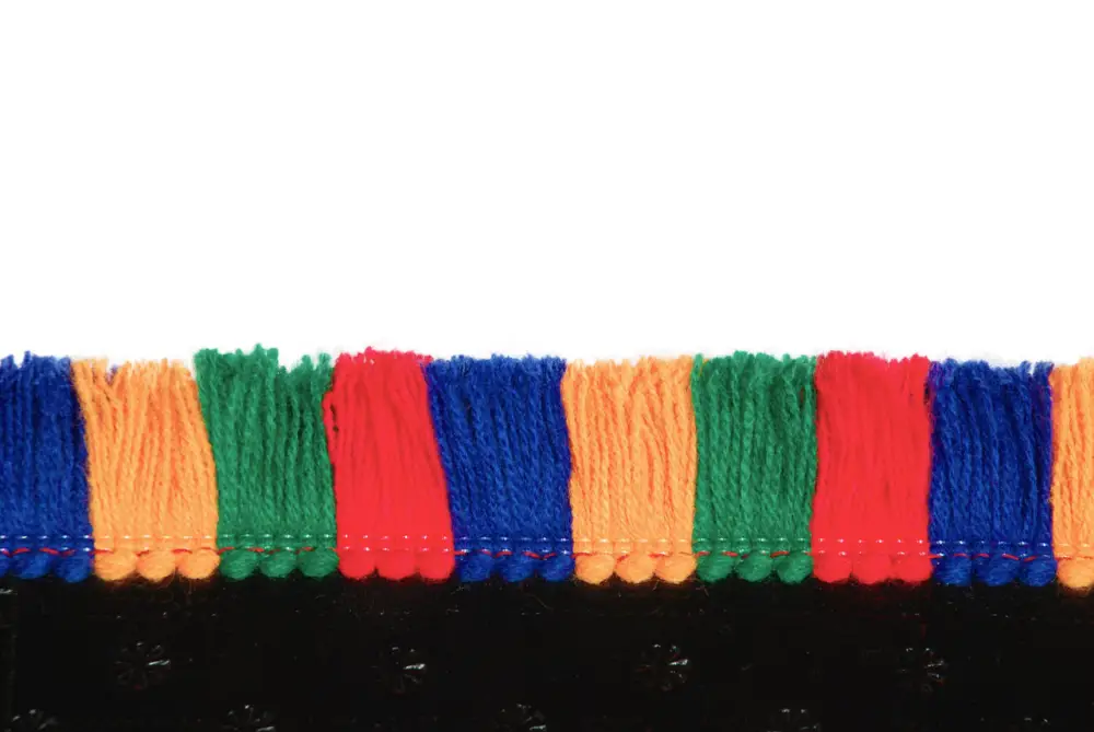 Markenprodukt Fransenriemen Blechschnalle, Ledergravur 12 cm | 115 cm, keine Größe bunt