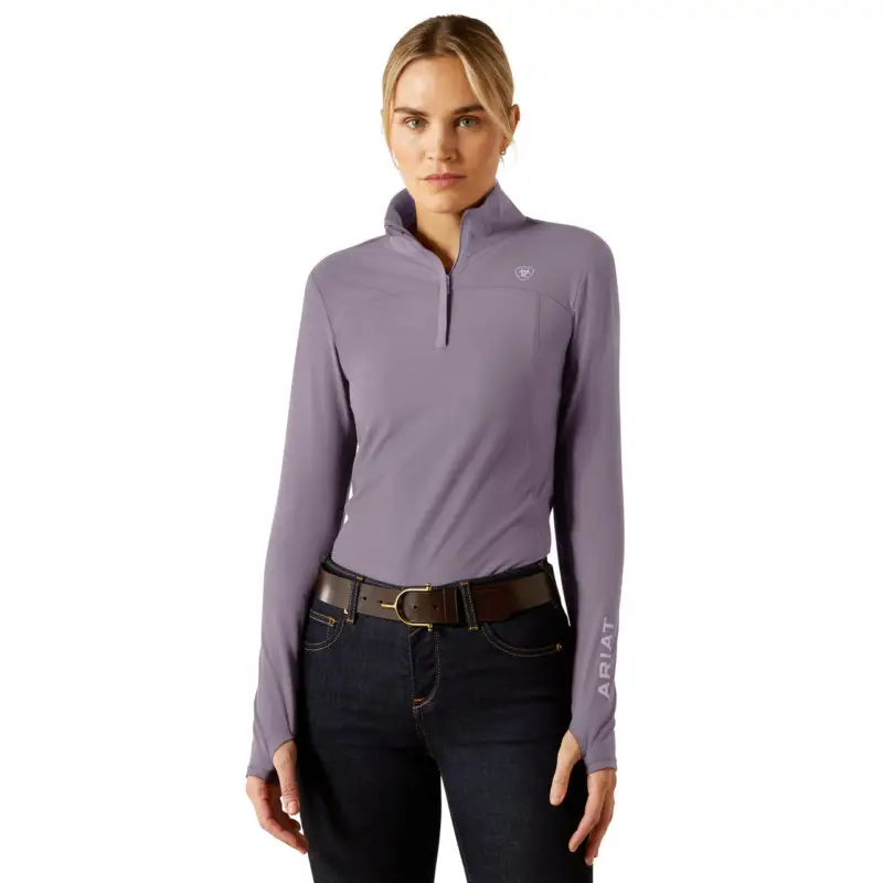Markenprodukt ARIAT Lowell 3.0 1/4 Zip Baselayer purple ash, S