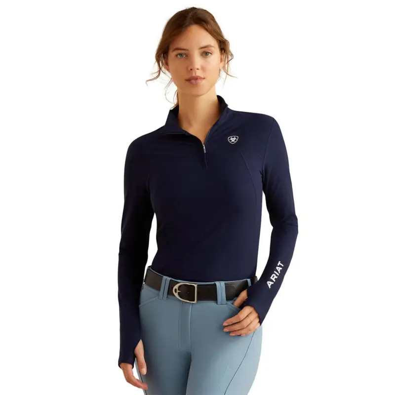 ARIAT Lowell 3.0 1/4 Zip Baselayer navy eclipse, L Must-Have