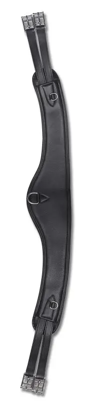 Waldhausen Ledersattelgurt Contour schwarz, 120 cm Nur Für Kurze Zeit