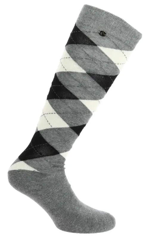 Equithème Argyle - Socken grau/ecru, 39-41 Jetzt Kaufen