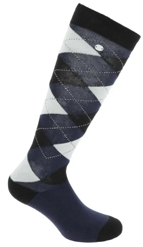 Geprüft Equithème Girly - Socken marine/himmelblau, 35-38