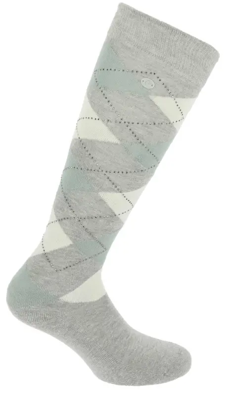 Equithème Girly - Socken grau/himmelblau, 39-41 Begrenztes Angebot