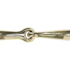 Neuheit QHP Olivenkopfgebiss, einfach gebrochen 14mm 12,5 cm, Argentan