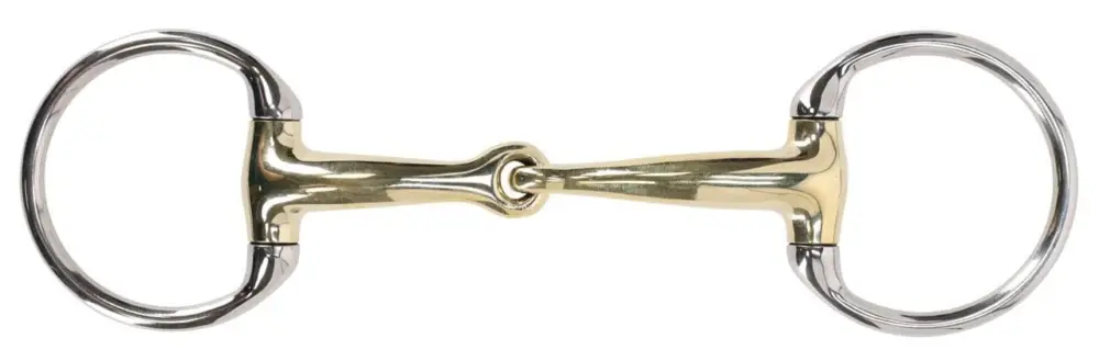 Jetzt Bestellen QHP Olivenkopfgebiss, einfach gebrochen 14mm 9,5 cm, Argentan