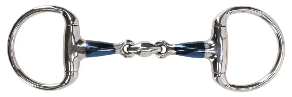 QHP Olivenkopfgebiss, doppelt gebrochen 14mm 11,5 cm, Sweet Iron Direktkauf