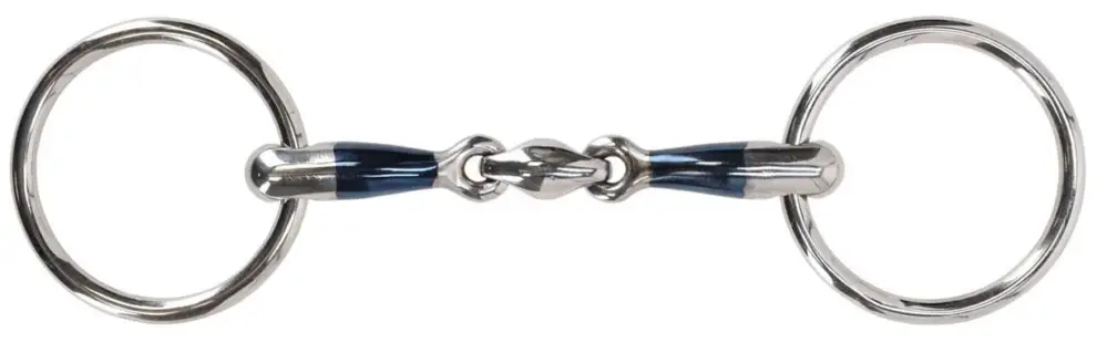 Neu Im Sortiment QHP Wassertrense, doppelt gebrochen 14mm 11,5 cm, Sweet Iron