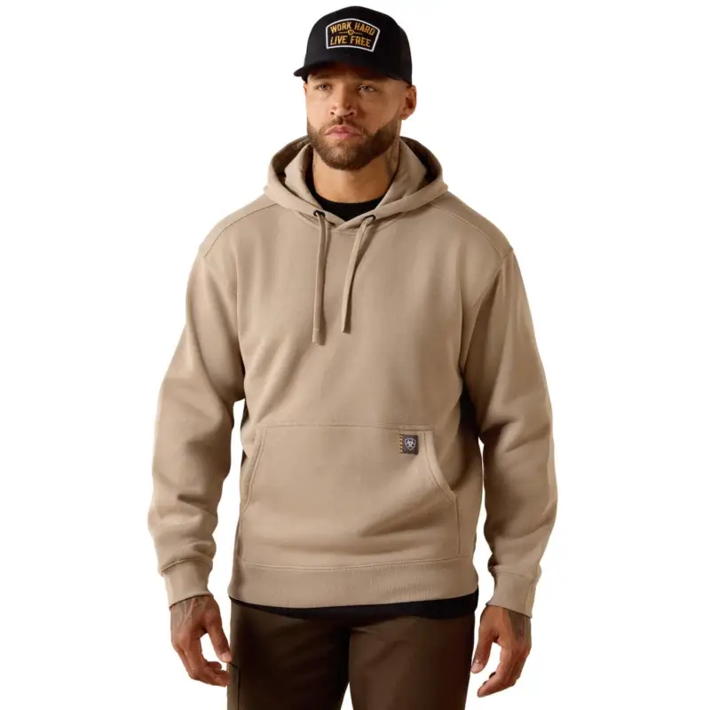 ARIAT Rebar Lightweight Workhog Hoodie greige, L Sonderangebot