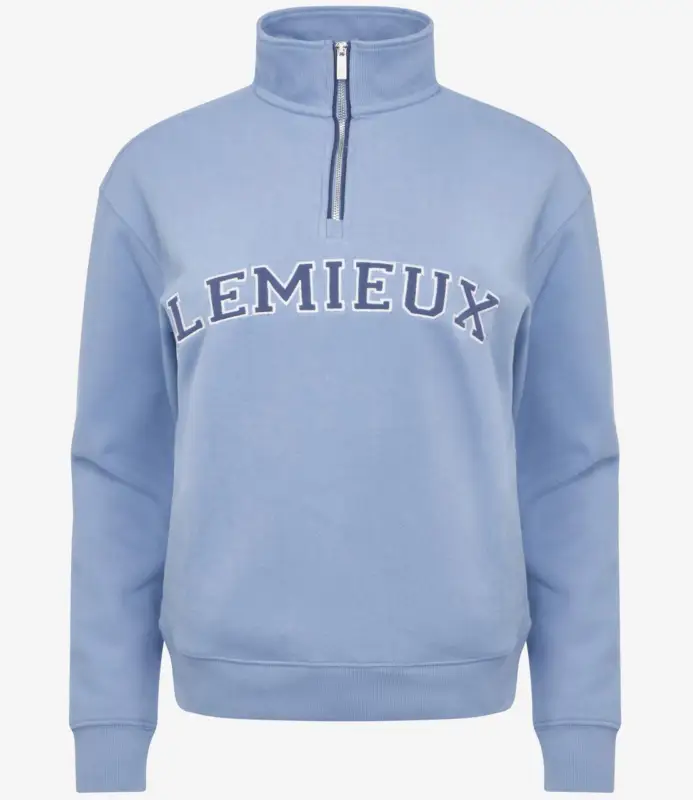 LeMieux Kelsie Pullover mit 1/4-Reißverschluss powder blue, 40 Neue Ware