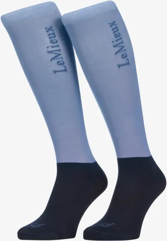 Bestpreis LeMieux Turniersocken im 2er-Pack powder blue, 40-45