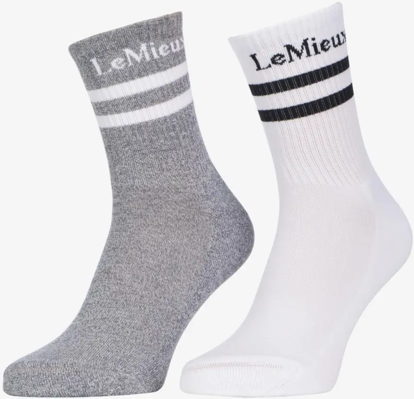 LeMieux Crew-Socken im 2er-Pack weiß, 40-45 Nur Für Kurze Zeit