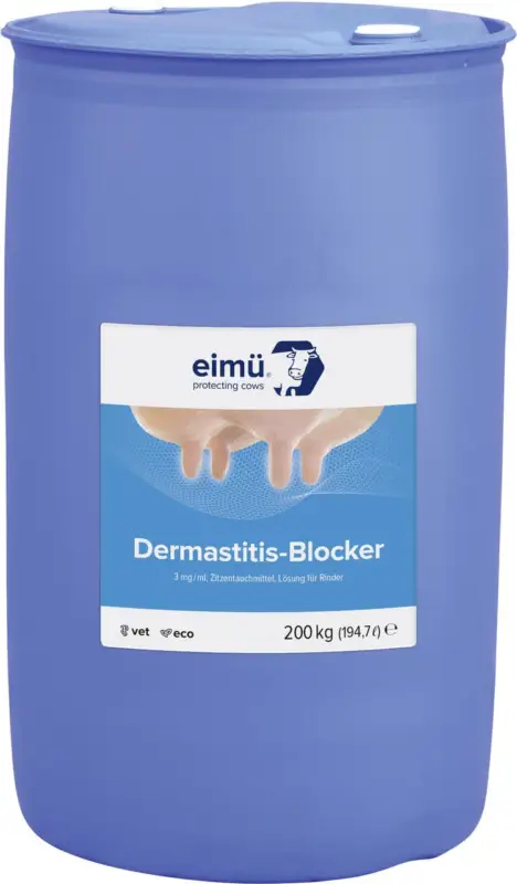Jetzt Bestellen eimü Dippmittel - Dermastitis Blocker 200 kg