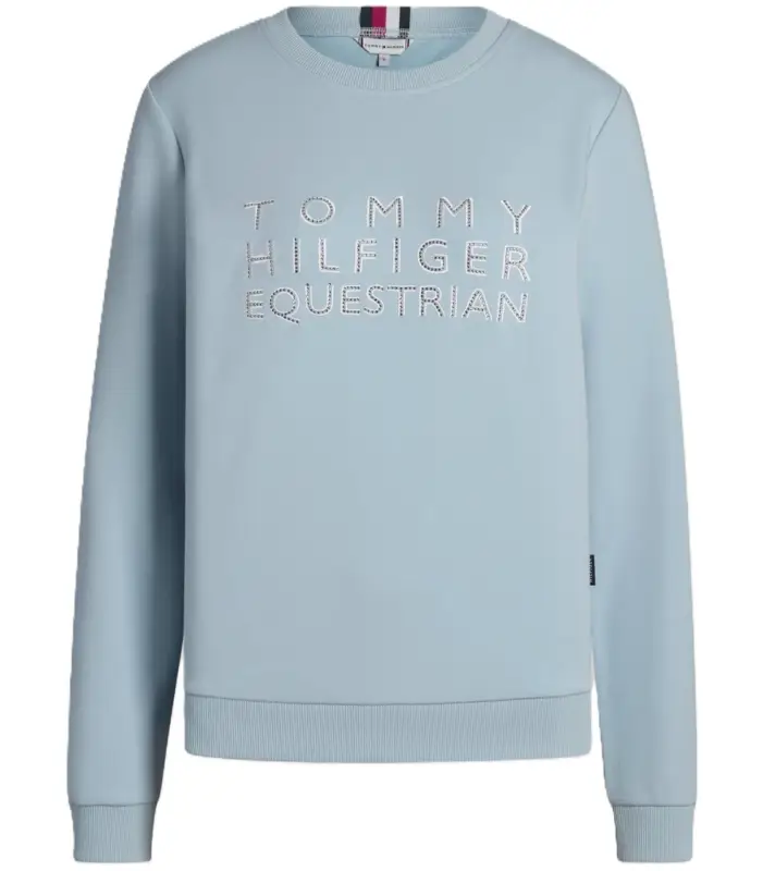 Tommy Hilfiger Belair Rhinestone Sweatshirt sweet blue, XL Super-Preis
