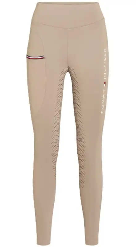 Finale Aktion Tommy Hilfiger Elmira Ganzjahres Vollbesatz Leggings beige, S