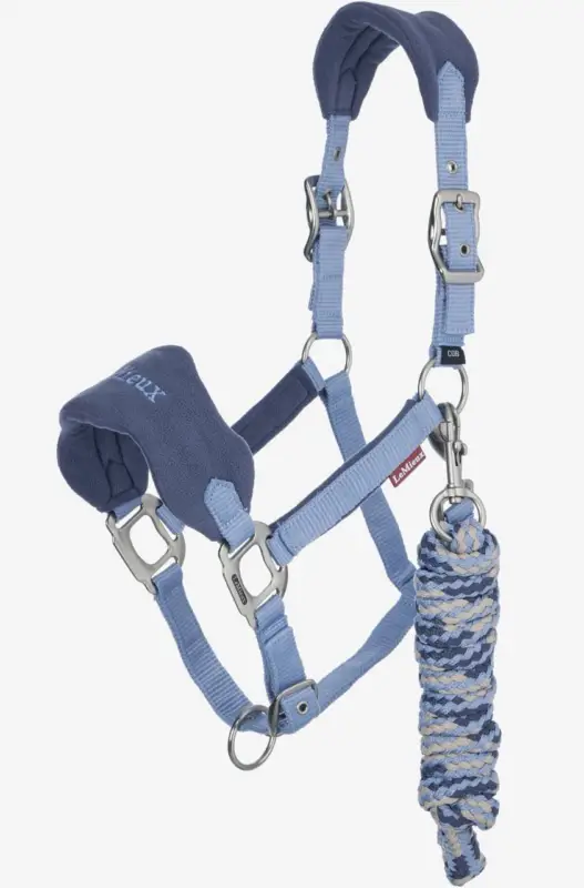 Top-Angebot LeMieux Vogue Halfter und Führstrick powder blue, Full = Warmblut
