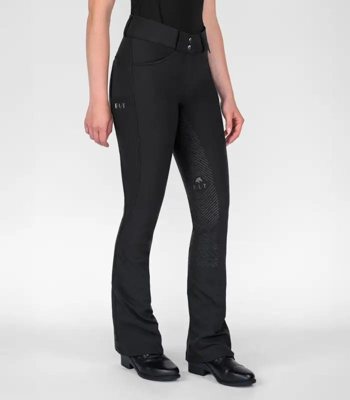 ELT Jodhpur Reithose Comfort Ride Silikon schwarz, 42 Echt