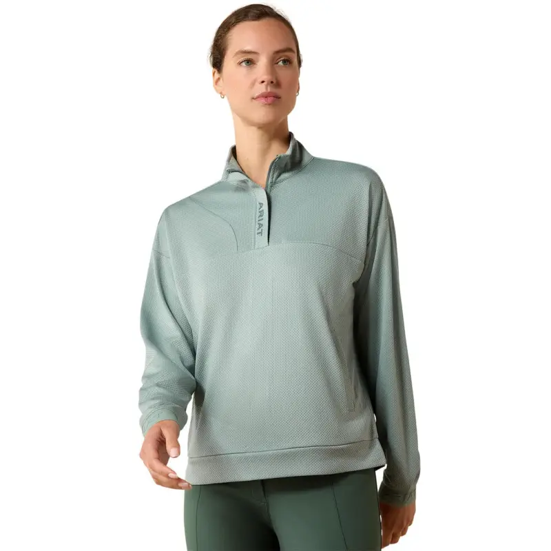 Top-Preis ARIAT Breathe 1/2 Zip Pullover chinois green, L