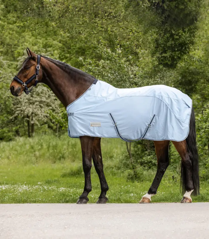 Beliebt Waldhausen Protect Regen-Fliegendecke hellblau/nachtblau, 145 cm