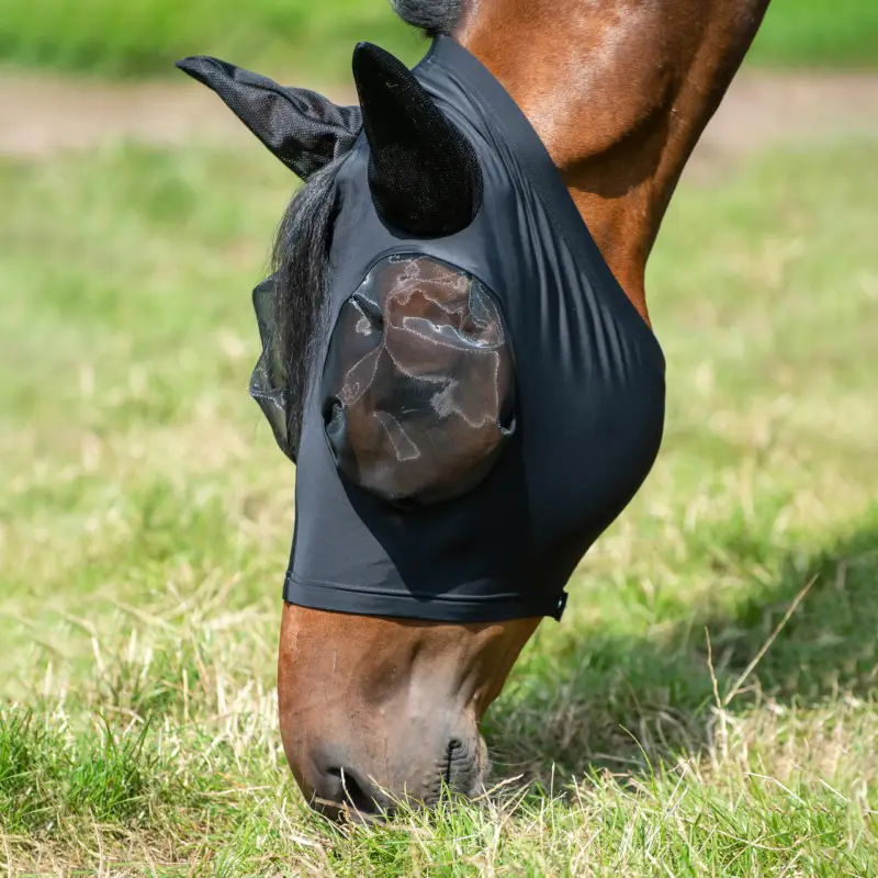 Busse Fliegenmaske Twin Fit Flexi schwarz, Pony Neue Ware