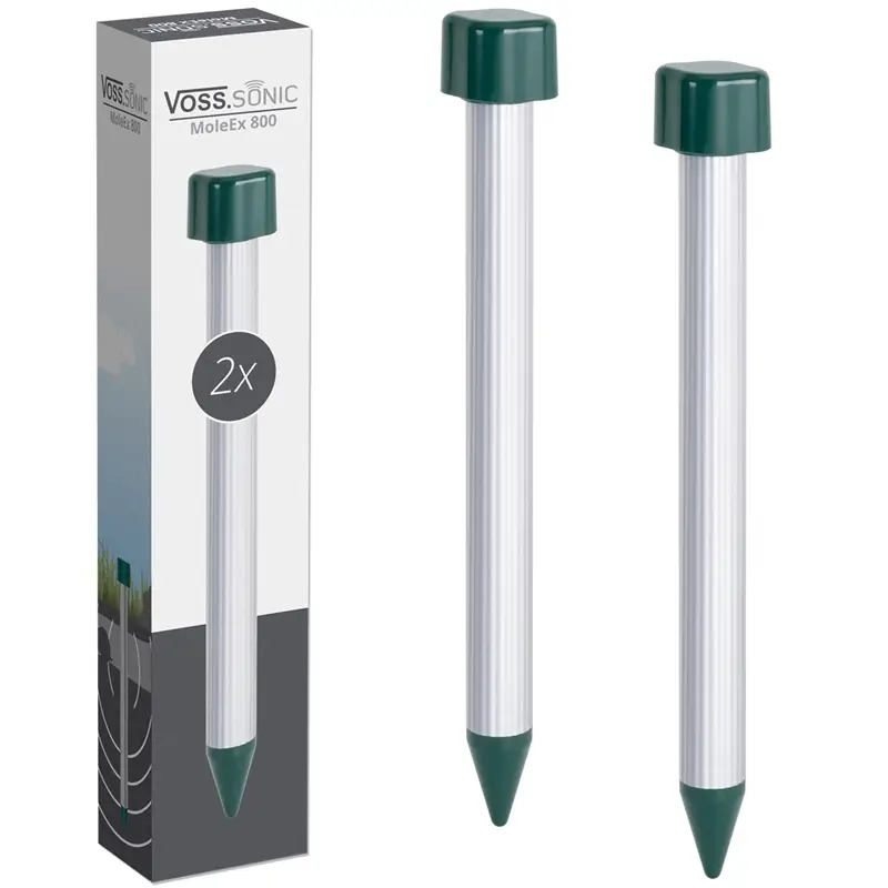 Versand Am Gleichen Tag 2x VOSS.sonic "MoleEx 800" Maulwurfvertreiber
