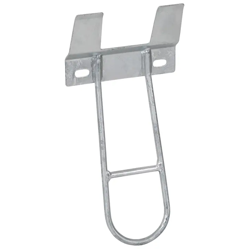 Geprüft Aufhängeblech mit Eimersicherung aus Metall, Eimerhalterung, Tränkeeimerhalter verzinkt