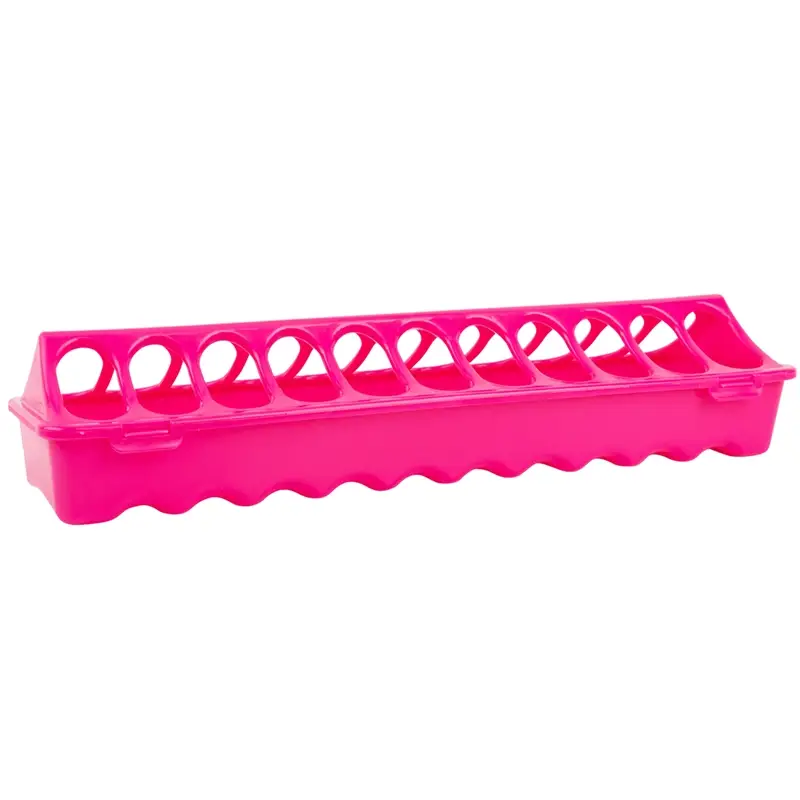 GAUN Geflügelfuttertrog, Langtrog, pink, 40cm Preiswert