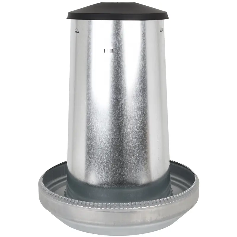 Geflügel-Futterautomat, 40kg, verzinkt, mit Deckel Nur Heute