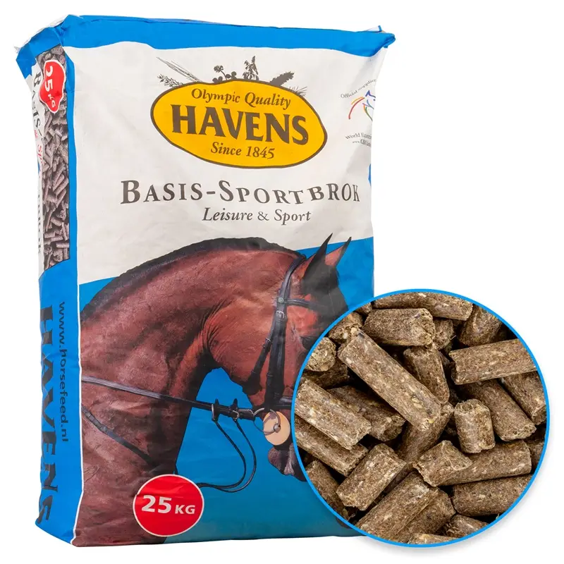 HAVENS "BASIS-SPORTBROK", haferfreie Pellets für Pferde, 25kg Neue Ware