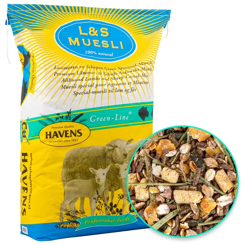 HAVENS "L&S Lämmer- & Schafsmüsli", ausgewogenes Schaffutter, 25kg Angebot