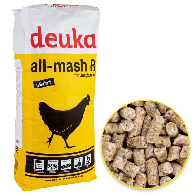Deuka all-mash R gekörnt, ohne Kokzidiostatikum - Junghennenfutter, 25kg Neue Ware