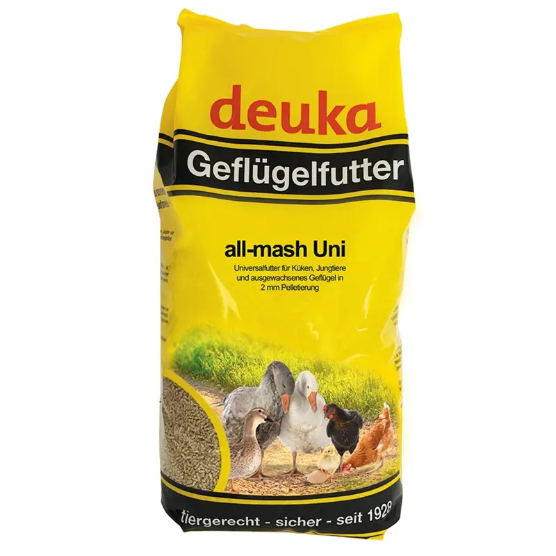 Ausverkauf Deuka all-mash Uni gekörnt, Universalfutter für Küken, Jungtiere, Geflügel, 5kg