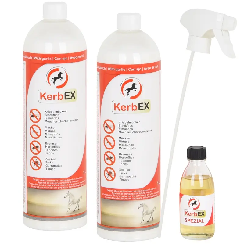 Geprüft KerbEX Insektenabwehrmittel Spar-Set: 2x KerbEX rot, 1L + KerbEX Spezial 100ml