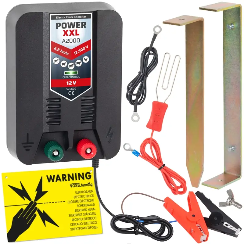 "Power XXL A2000" - schlagstarkes 12V Weidezaungerät, lange Zäune Rabatt