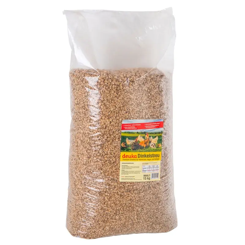 Deuka Dinkelstreu, Premium-Einstreu für Kaninchen und Geflügel, 15kg Sichere Zahlung