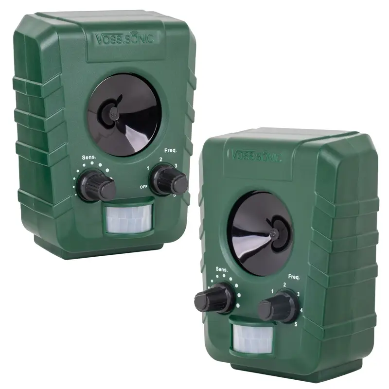 Günstig Doppelpack: 2x VOSS.sonic 1200 Ultraschall-Abwehr - Katzenschreck, Katzenabwehr, Hundeschreck