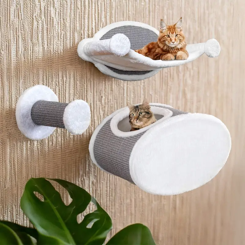 VOSS.pet "catfun" Hängematte, Kletterstufe, Kuschelhöhle für die Wandmontage Sale