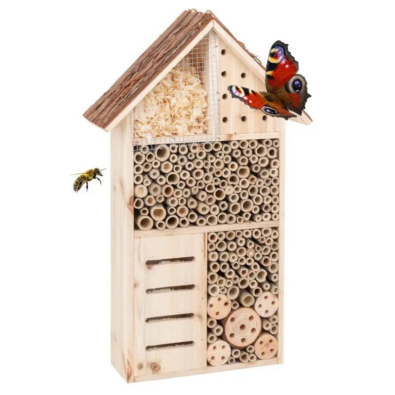 Neu Insektenschutz-Haus, Insektenhotel 27 x 9 x 49cm
