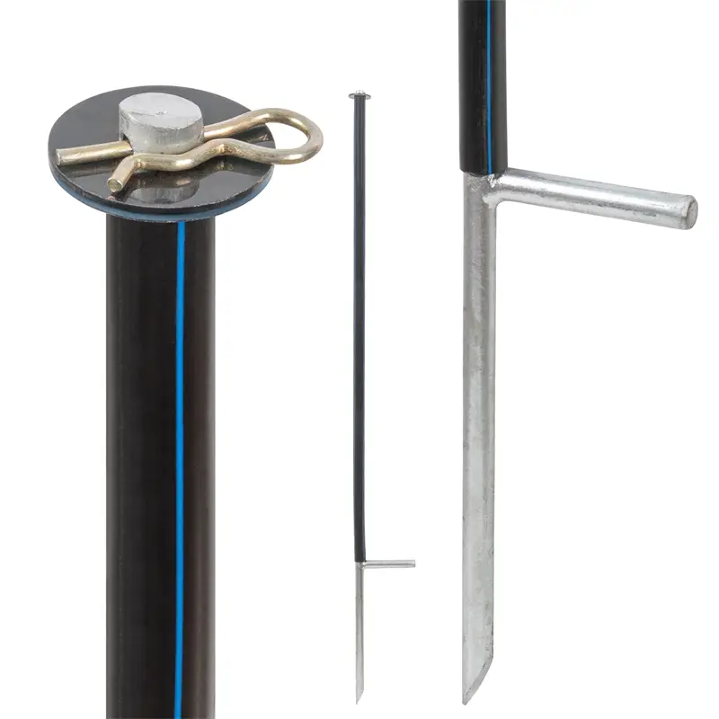 Bestpreis Unterstützungspfahl für Weidenetze, 120cm, Ø14mm, verzinkt