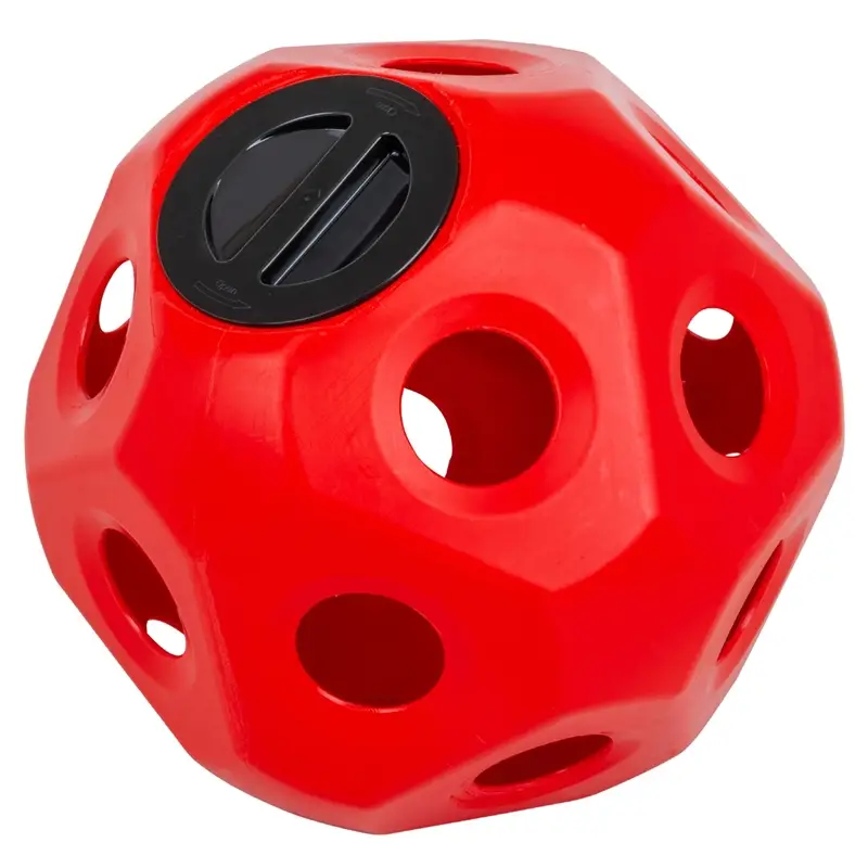 Expressversand Heuball, Heu-Spielball - Futterspielball für Pferde, Kälber, Schafe, Ziegen, rot