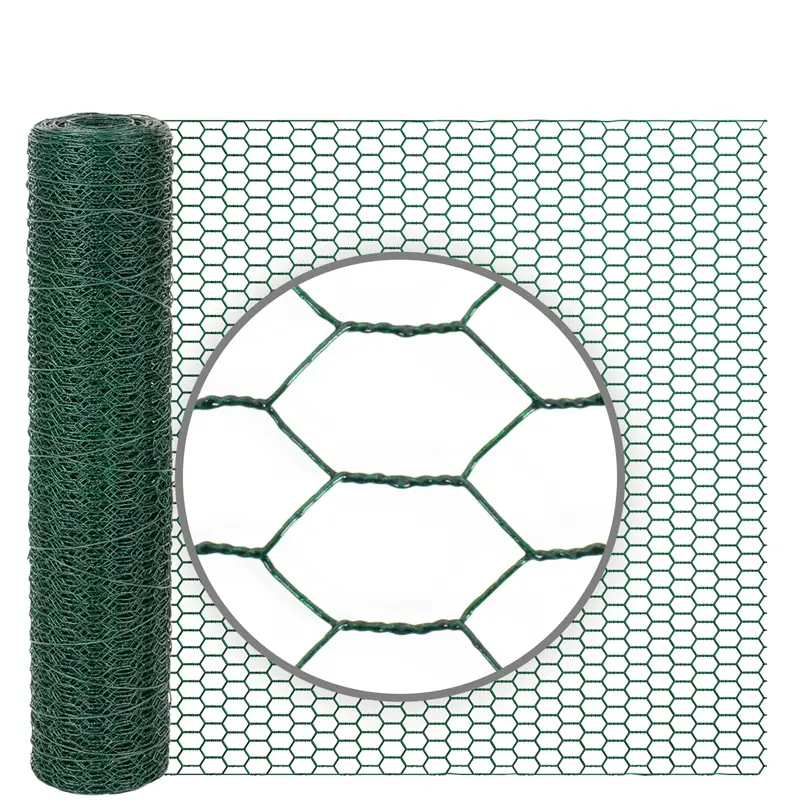 10m VOSS.farming Sechseckgeflecht, Hasendraht, Höhe 50cm - 13x0,9mm, grün Sonderangebot