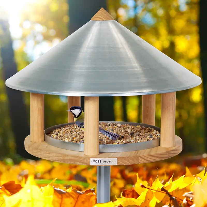 Preiswert Roskilde - Vogelhaus im dänischen Design, 155cm hoch, 40cm Durchmesser, inkl. Ständer