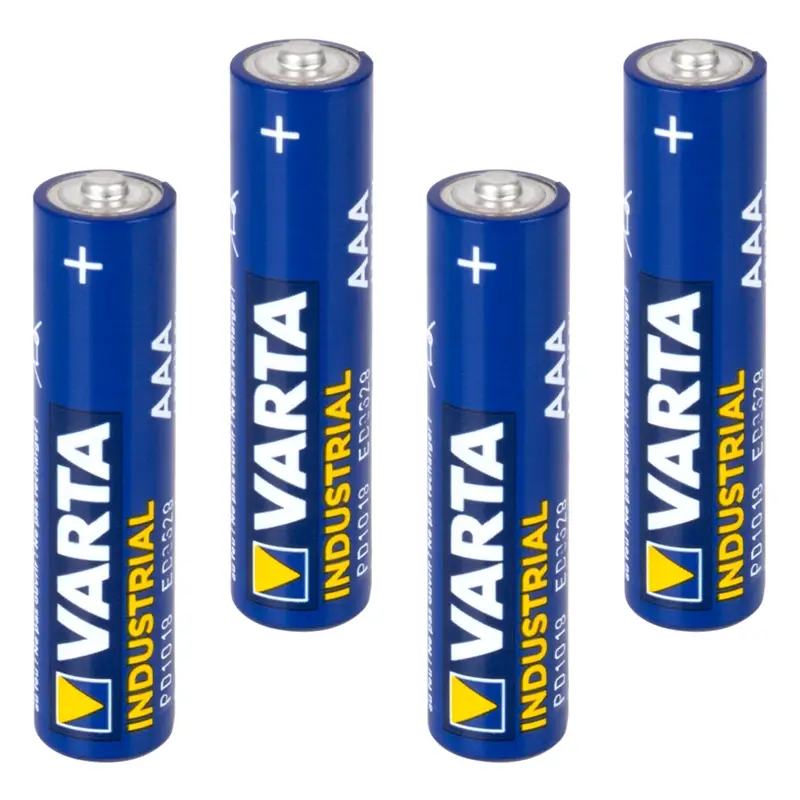 4x "Varta Industrial" 1,5V Batterie, Typ AAA Rabatt