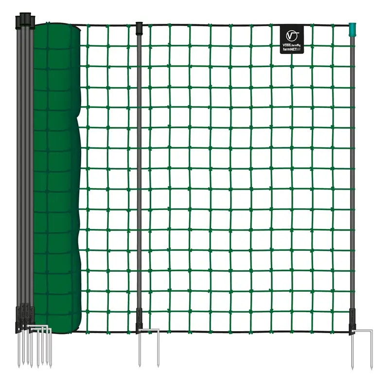 B-Ware: VOSS.farming farmNET 50m Hütenetz, 135cm, 16 Pfähle, 2 Spitzen, grün, ohne Strom Neuheit