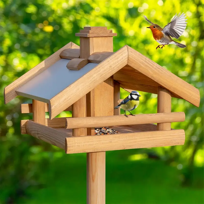 B-Ware: VOSS.garden "Grota" - hochwertiges Vogelhaus aus Holz, inkl. Ständer Bestseller