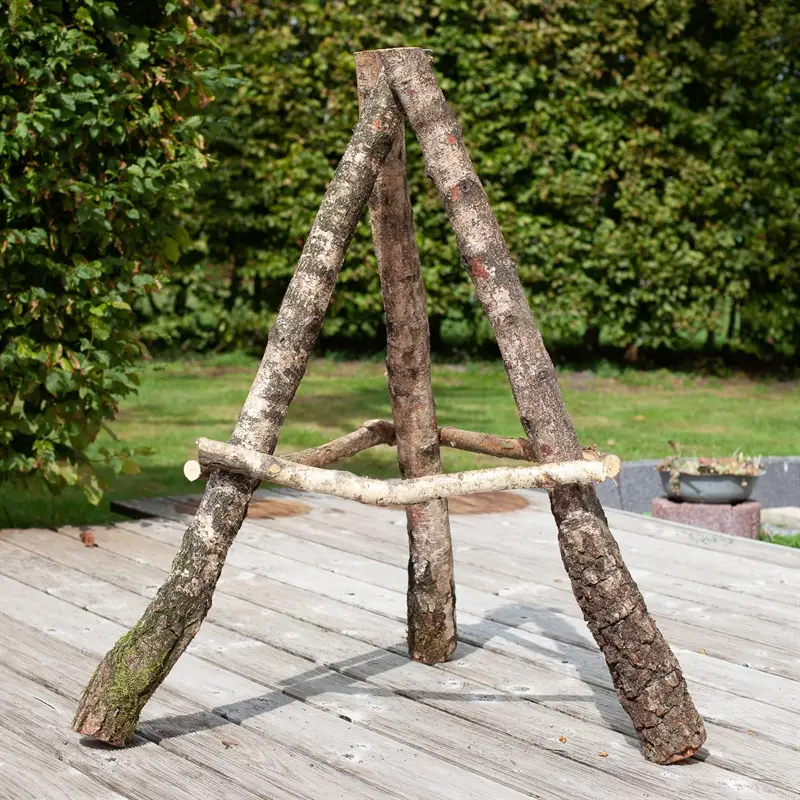 B-Ware: VOSS.garden Vogelhausständer aus Birkenholz "mittel", extra standfest, 110cm Zertifiziert