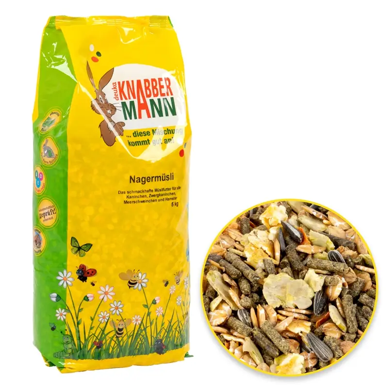 deuka "Knabbermann Nagermüsli" Kaninchenfutter & Nagerfutter, 5kg Highlight